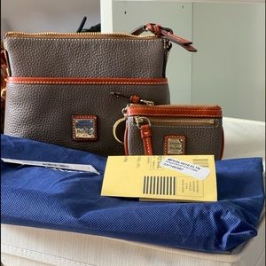 EUC Dooney and Bourke Ginger Crossbody and Matching Coin Purse